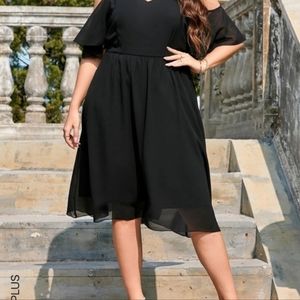 Black Cold shoulder dress